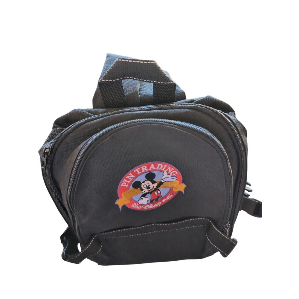 WDW Pin Trading backpack style bag for storing and displaying trading pins.